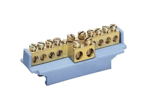 Hager KM10N, Blå, mässing, 5 mm