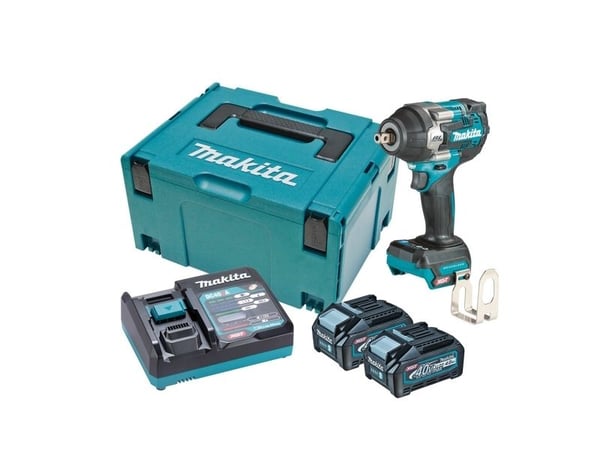 MAKITA SLAGSNØKKEL 40Vmax XGT 1/2" 2x4,0Ah 750Nm PAWL TW008GM201