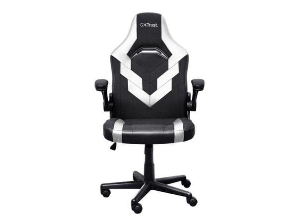 Trust GXT 703W RIYE - Spillestol - armlener - L-formet - tipping - roterende - syntetisk skinn, elastisk stoff - hvit