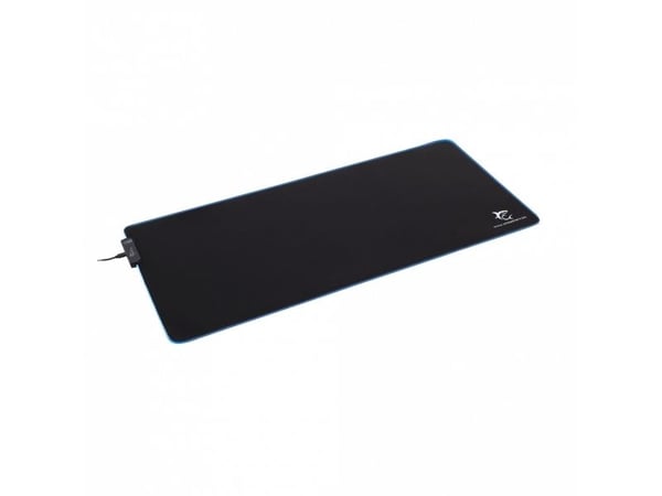 White Shark Luminous XL, Sort, Monokromatisk, Skum, Gummi, USB-strøm, Antiskliunderlag, Musematte til gaming