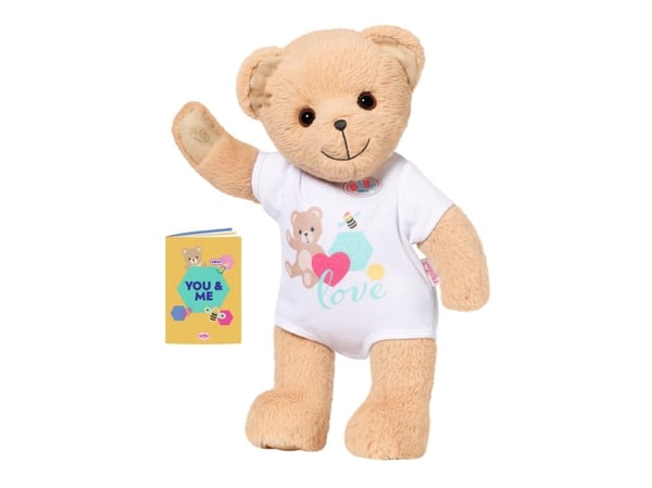 ZAPF Creation BABY born bamse hvit, kosebamse