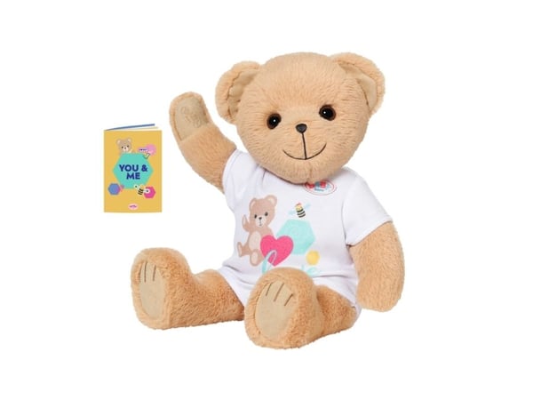 ZAPF Creation BABY born bamse hvit, kosebamse