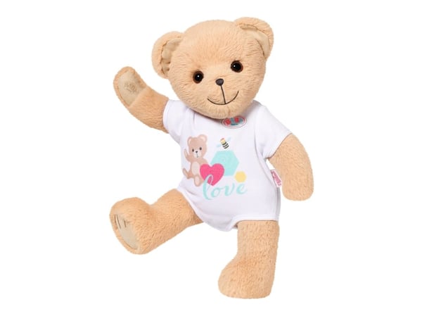 ZAPF Creation BABY born bamse hvit, kosebamse