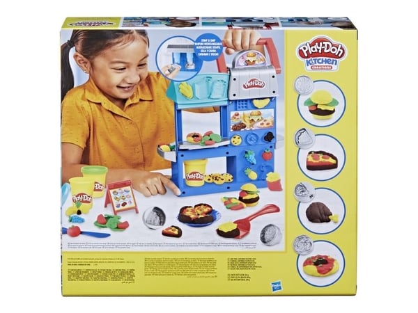 Play-Doh Kitchen Creations Busy Chef''s Restaurant -leikkisetti, Muovailuvahasetti, Monivärinen, Lapsi, 3 vuosi/vuosia, Kiina, 1,03 kg