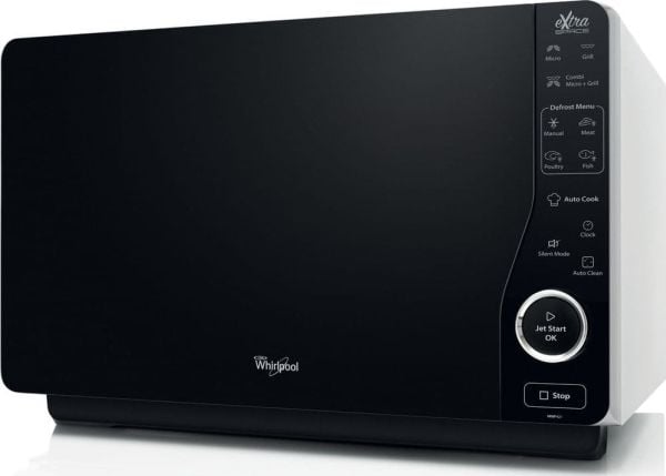Whirlpool MWF 421 SL, Pöytämalli, Yhdistelmämikroaaltouuni, 25 L, 800 W, Sisäänrakennettu näyttö, Painikkeet