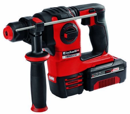 Einhell HEROCCO Kit +5, SDS Plus, Svart, Rød, Børsteløs motor, 2 cm, 1200 RPM, 5500 RPM