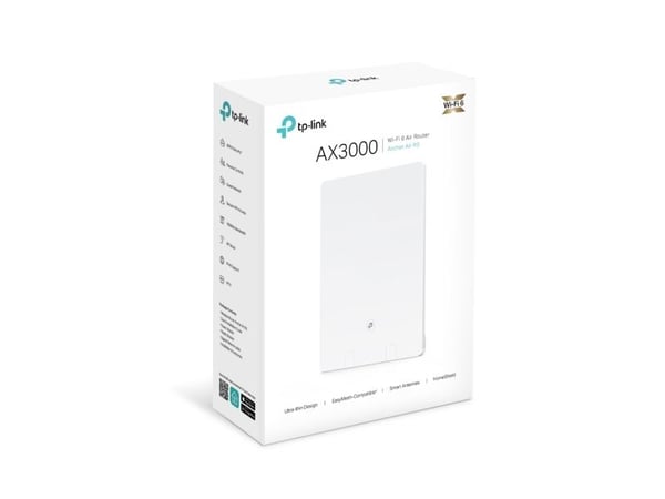TP-Link Archer Air R5, Wi-Fi 6 (802.11ax), Dobbelbånd (2.4 GHz / 5 GHz), Ethernet/bredbåndsforbindelse, Hvit, Frittstående router