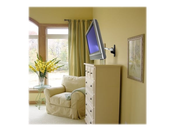Ergotron LX HD Wall Mount Swing Arm - Monteringssett (svingarm) - for TV - aluminium - skjermstørrelse: up to 49" - veggmonterbar
