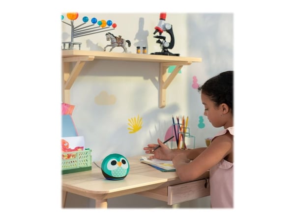 Amazon Echo Dot (5th Generation) Kids - Smarthögtalare - Wi-Fi, Bluetooth - Appkontrollerad - uggla