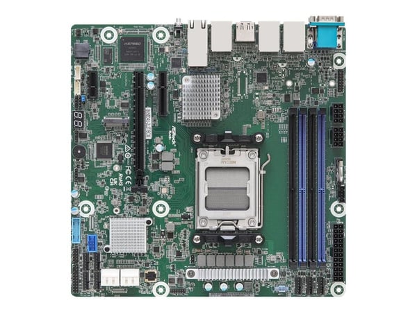 ASRock Rack B650D4U-2L2T/BCM - Hovedkort - micro ATX - Socket AM5 - AMD B650E Chipset - USB 3.2 Gen 1 - 2 x 10 Gigabit LAN, Gigabit LAN - innbygd g...