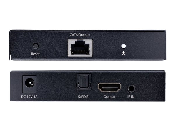 Startech 4K HDMI Extender Over CAT5/CAT6 Cable, 4K 60Hz HDR Video Extender, Up to 230ft (70m), HDMI Over Ethernet Cable, S/PDIF Audio Out, HDMI Tra...
