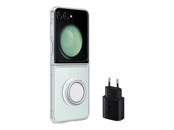 Samsung EF-XF73K - Tilbehørssett for mobiltelefon - gjennomsiktig, svart - for Galaxy Z Flip5