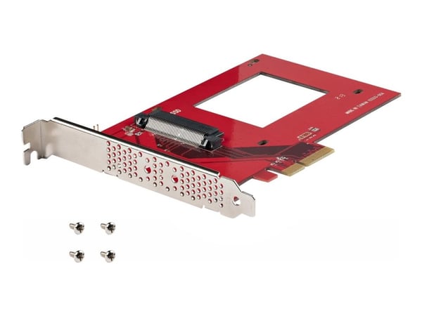 StarTech.com U.3 to PCIe Adapter Card, PCIe 4.0 x4 Adapter For 2.5" U.3 NVMe SSDs, SFF-TA-1001 PCI Express Add-in Card for Desktops/Servers, TAA Co...