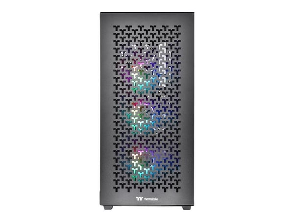 Thermaltake V Series V350 TG ARGB Air - Mid tower - ATX - genomskinlig sidopanel (härdat glas) - ingen strömförsörjning (PS2) - svart - USB/ljud