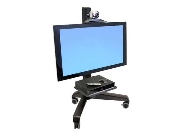 Ergotron Neo-Flex Mobile MediaCenter LD, musta, Litteä paneeli, Multimediakärry, 22,7 kg, 68,6 cm (27"), 139,7 cm (55")