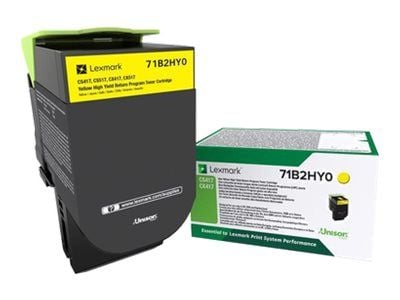 Lexmark 71B2HY0, 3500 sivua, Keltainen, 1 kpl