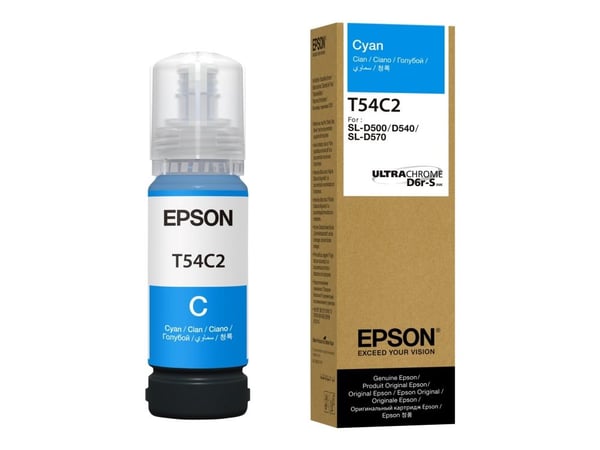 Epson T54C - Cyan - original - box - påfyllnadsbläck - för SURELAB D570 Professional Minilab, SL-D500