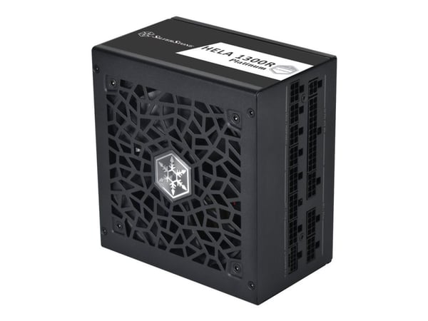 SilverStone HELA 1300R Platinum - Strømforsyning (intern) - ATX12V 3.0/ EPS12V 2.92 - AC 100-240 V - 1300 watt - aktiv PFC - svart