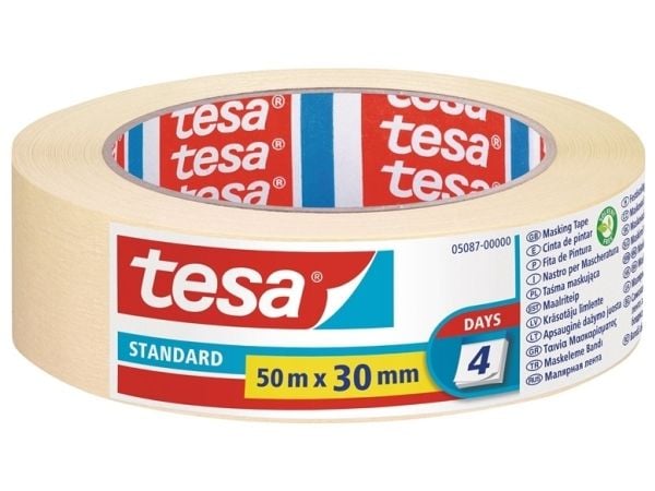 TESA Nastro in carta adesivo 30 mm x 50 m, Papir, Beige, 50 m, 30 mm, 1 stykker