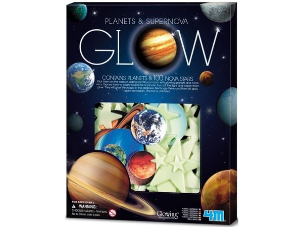 Hehkuvat tähdet ja planeetat 100 kpl - Glowing