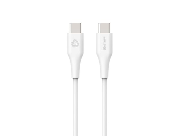eSTUFF ES604370-BULK, 1 m, USB C, USB C, USB 2.0, 480 Mbit/s, Valkoinen