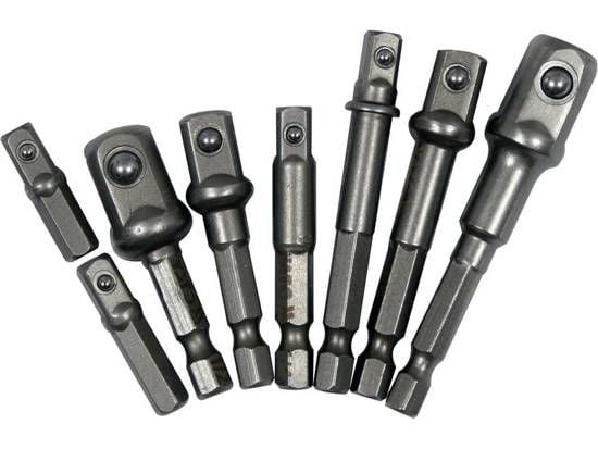 Yato YT-04639, Kromi-vanadiiniteräs (Cr-V), kuusiokolo, 25,4 / 4 mm (1 / 4"), kuusiokolo, 8 kpl, 72 mm
