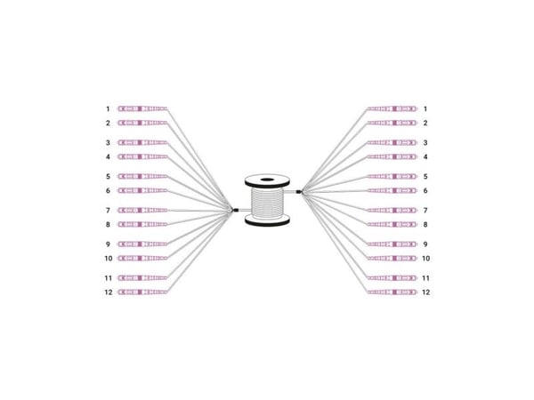 DIGITUS - Utbruddskabel - LC/UPC-multimodus (P) til LC/UPC-multimodus (P) - 30 m - fiberoptisk - 50 / 125 mikroner - OM4 - halogenfri, innendørs/ut...