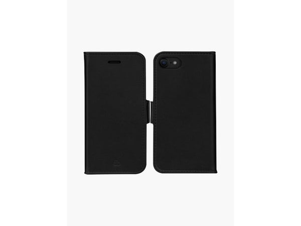 dbramante1928 Stockholm - Flipomslag til mobiltelefon - polyuretan (PU), plastik - sort - for Apple iPhone 7, 8, SE (2. generasjon), SE (3. generas...