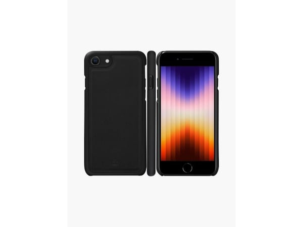 dbramante1928 Stockholm - Flipomslag til mobiltelefon - polyuretan (PU), plastik - sort - for Apple iPhone 7, 8, SE (2. generasjon), SE (3. generas...
