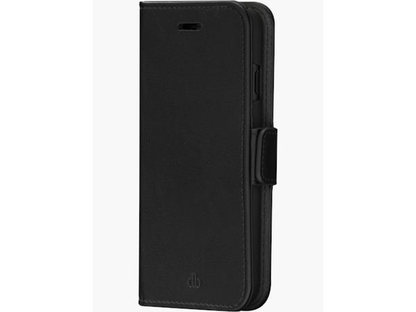 dbramante1928 Stockholm - Flipomslag til mobiltelefon - polyuretan (PU), plastik - sort - for Apple iPhone 7, 8, SE (2. generasjon), SE (3. generas...