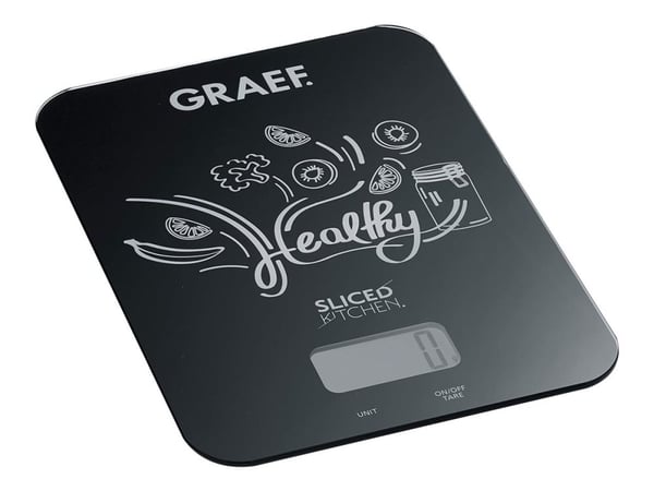 Graef FAMILY LINE KS202 SlicedKitchen - Kjøkkenvekt - svart