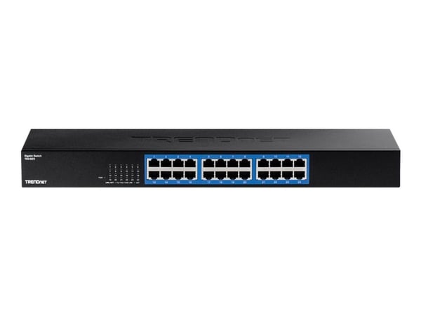 TRENDnet TEG S25 - Switch - 24 x 10/100/1000 - rackmonterbar - TAA-samsvar