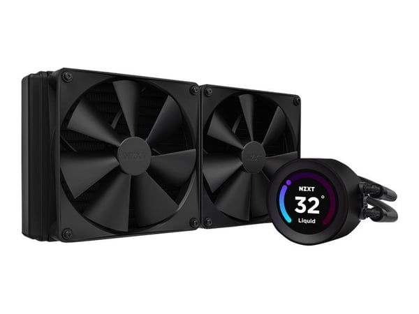 NZXT Kraken Elite 280 - Væskekjølesystem for prosessor - med LCD-skjerm - (for: LGA1700, LGA1200, LGA115x Socket, AM4, AM5) - kobber - 140 mm - mat...