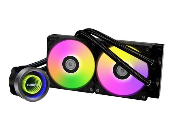 Lian Li Galahad II Trinity - Væskekjølesystem for prosessor - med controller - Radiatorstørrelse: 240 mm - (for: AM4, LGA1200, LGA1700, AM5, LGA115...
