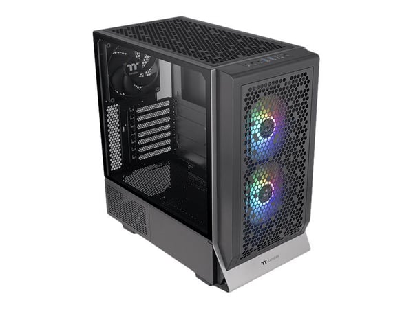 Thermaltake Ceres 300 TG ARGB - Mid tower - utvidet ATX (E-ATX) - sidepanel med vindu (herdet glass) - ingen strømforsyning (PS/2) - svart - USB/lyd