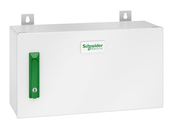 Schneider Electric - UPS backfeed box - 95A 3-fase strømkontaktor, bunntilkobling - veggmonterbar - hvit, RAL 9003