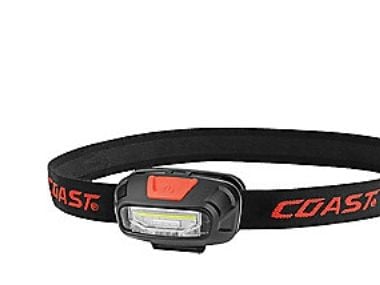 COAST FL13 - Hodelykt - LED - 4-modus - hvitt/rødt lys