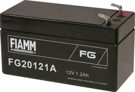 FIAMM FG20121A, 12 V, 1 stykker, Sort, 1,2 Ah, 5 år, 520 g
