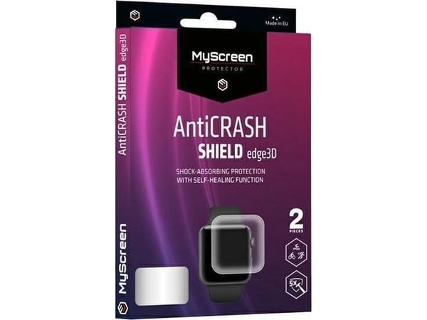 MyScreen AntiCRASH SHIELD edge3D skjermbeskytter til Apple Watch 7/8 41 mm
