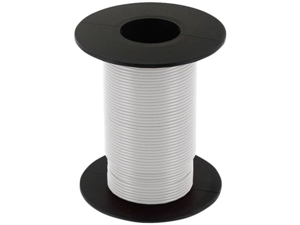 econ connect KL025WS25 kabel 1 x 0,25 mm² vit 25 m