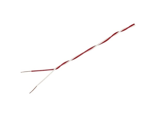 econ connect KD02TWSVSVS10 Ristikytkentäjohto 2 x 0,2 mm² punainen/valkoinen 10 m