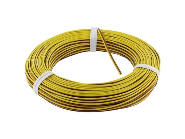 econ connect ZKL014GEBR50 kabel 2 x 0,14 mm² gul/brun 50 m
