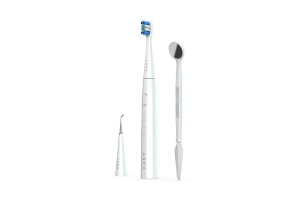 AENO Sonic Electric toothbrush, DB8: White, 3modes, 3 brush heads + 1 cleaning tool, 1 mirror, 30000rpm, 100 days without charging, IPX7