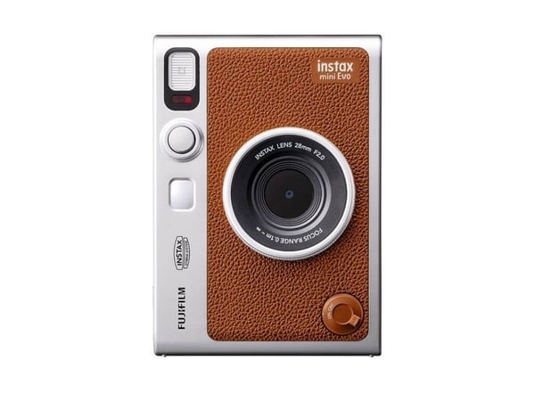 Fujifilm Instax mini Evo - Digitalkamera - kompakt med øyeblikkelig bildeskriver - Bluetooth - brun