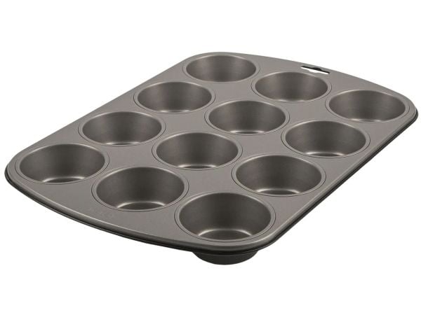 Tefal Easybake J1745074, Muffin mould, Rektangulær, Kull stål, Flat overflate, Grå, Grå