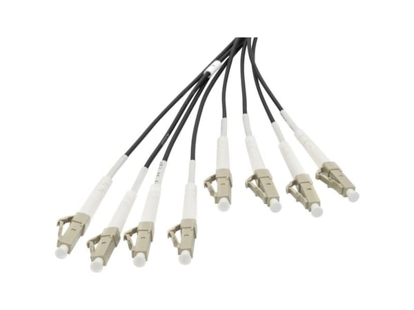DIGITUS - Utbruddskabel - LC/UPC-multimodus (P) til LC/UPC-multimodus (P) - 30 m - fiberoptisk - 50 / 125 mikroner - OM4 - halogenfri, innendørs/ut...