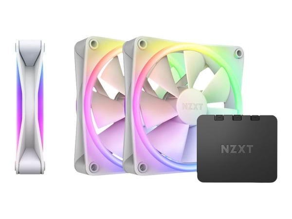 NZXT F Series F120 RGB DUO Triple Pack - Kabinettvifte - 120 mm - hvit