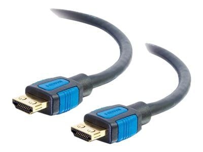 C2G 3ft HDMI Cable with Gripping Connectors - High Speed 4K HDMI Cable - 4K 60Hz - M/M - HDMI-kabel med Ethernet - HDMI hann til HDMI hann - 91.4 c...