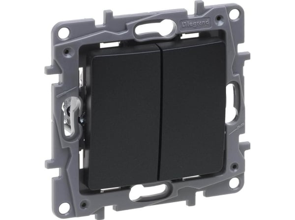 Legrand Niloe Selection dubbel trappkopplare 10AX antracit 762202