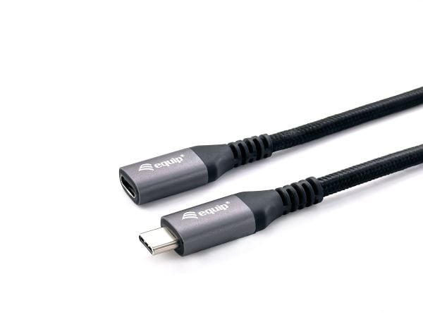 Equip 128371, 1 m, USB C, USB C, USB 3.2 Gen 2 (3.1 Gen 2), 10 Gbit/s, Sort
